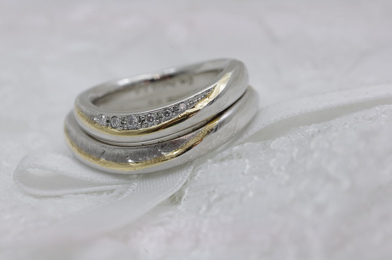 みんなの結婚指輪 ちょこっとゴールドをプラス編 埼玉で結婚指輪をオーダーメイド Arc Jewelry Studio